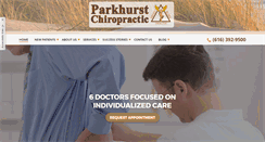 Desktop Screenshot of parkhurstchiropractic.com